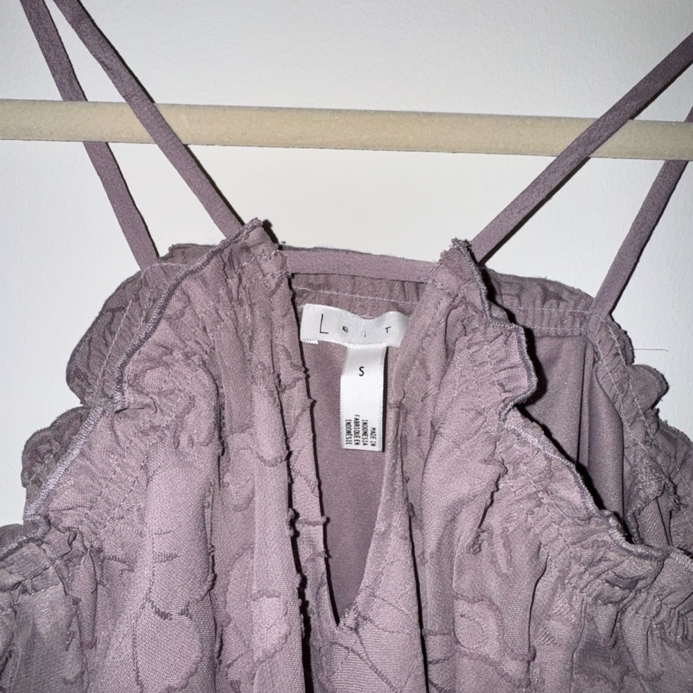 Leith Purple Ruffle Blouse - Picture 2 of 4